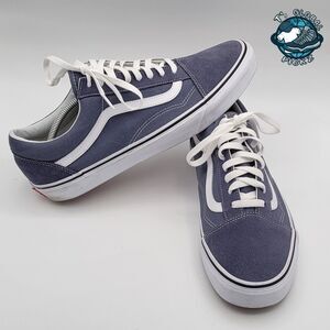 Vans Gray and White Old Skool Low-Top Sneakers Mens Size 12